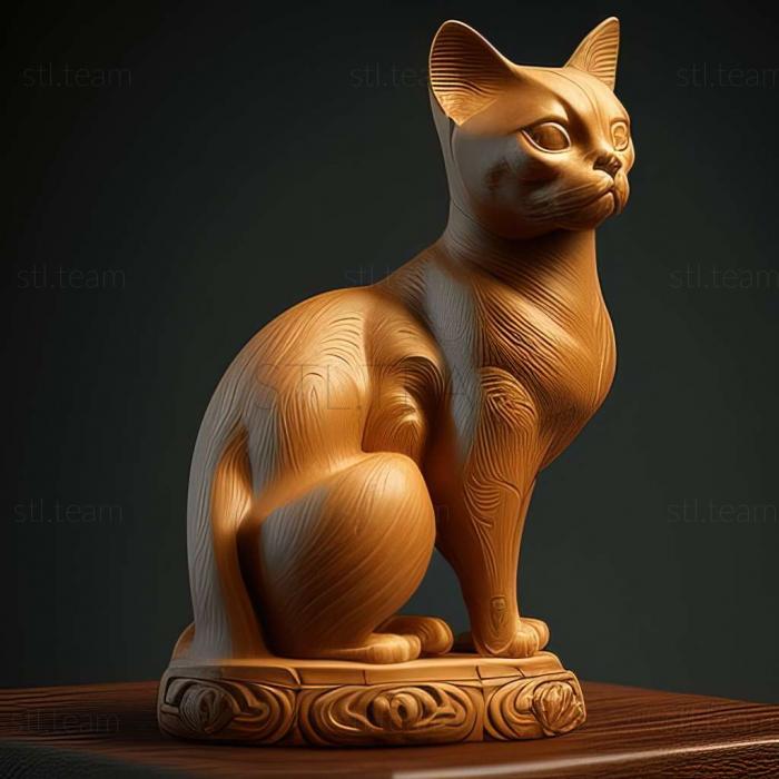3D модель Бирманская кошка (STL)